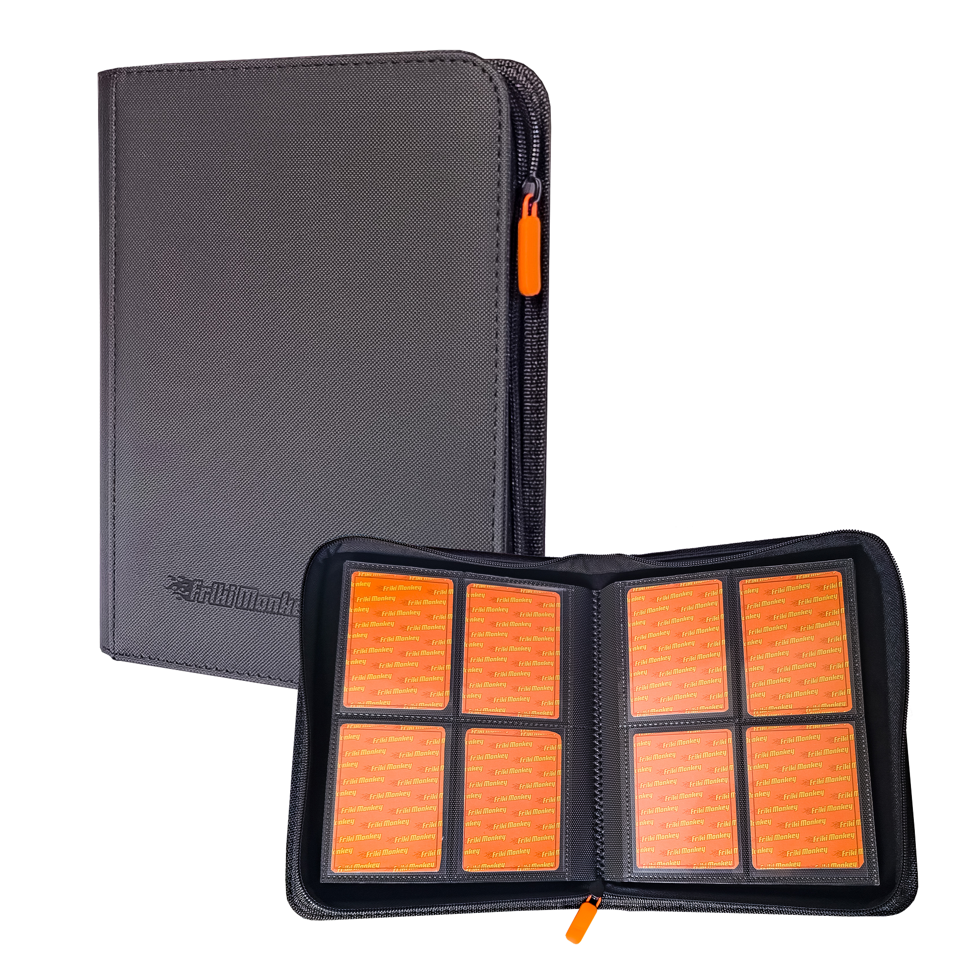 Buy TCG Card Album 2×2 – 160 Card Capacity with Zipper | Friki Monkey
