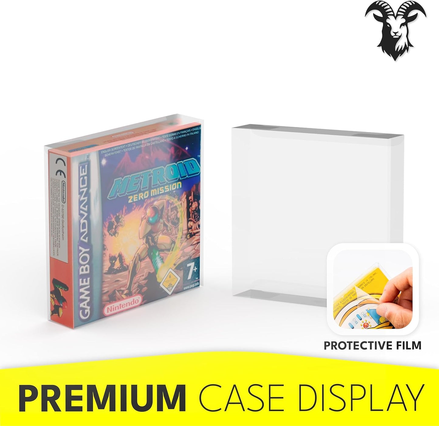 Caja Protectora de PET para Juegos de Game Boy Advance – Protector Retro Premium (13 x 13 x 3 cm)