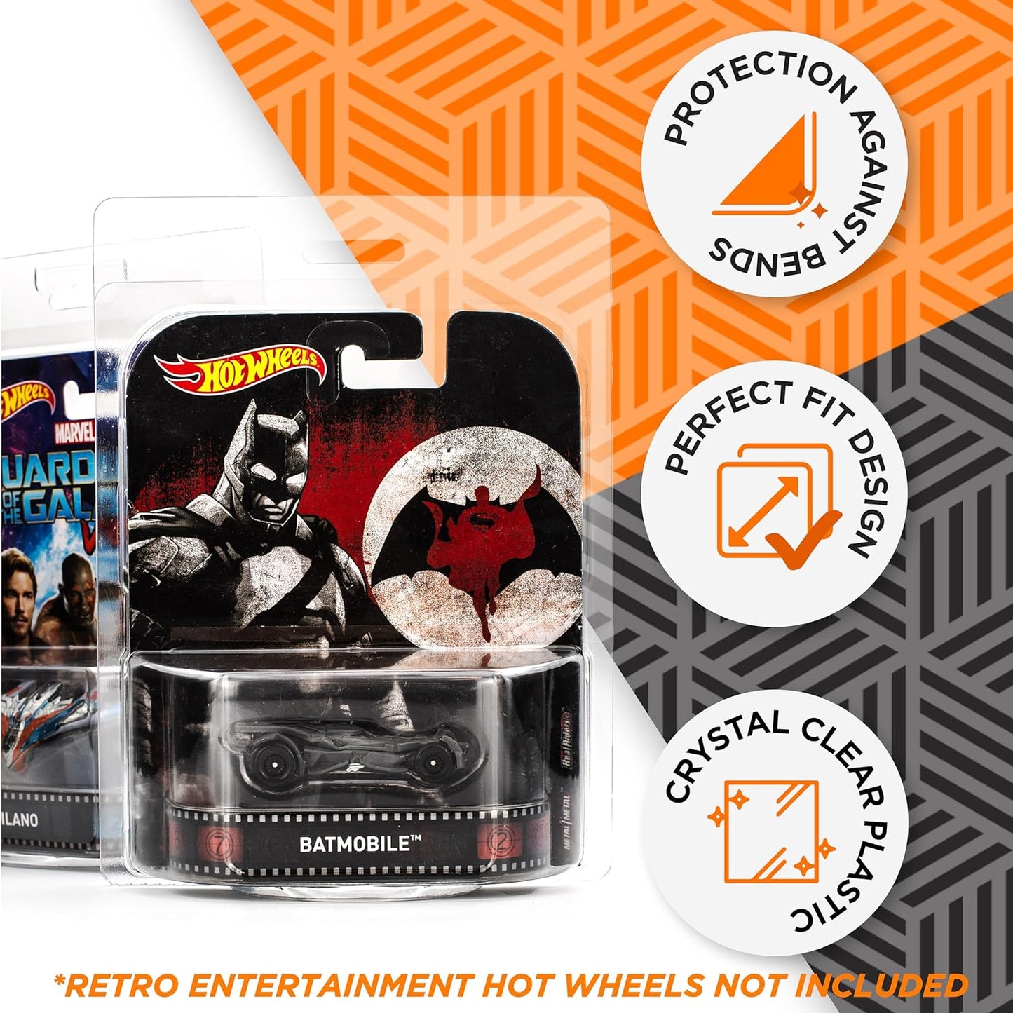 Protector Case Compatible with Retro Card - 166x133x51mm for Hot Wheels - The Ultimate Protection for Your Best Collectibles - Friki Monkey