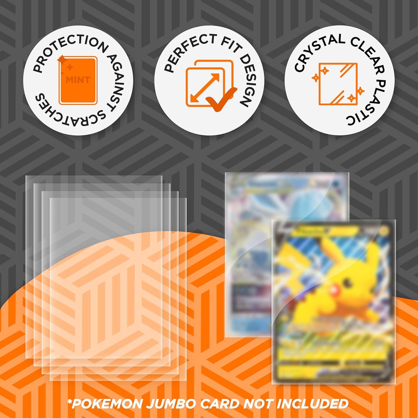 Pokémon Jumbo Card Sleeves 2 – XXL Size (137x190mm) – Alternative Fit for Oversized Promo Cards