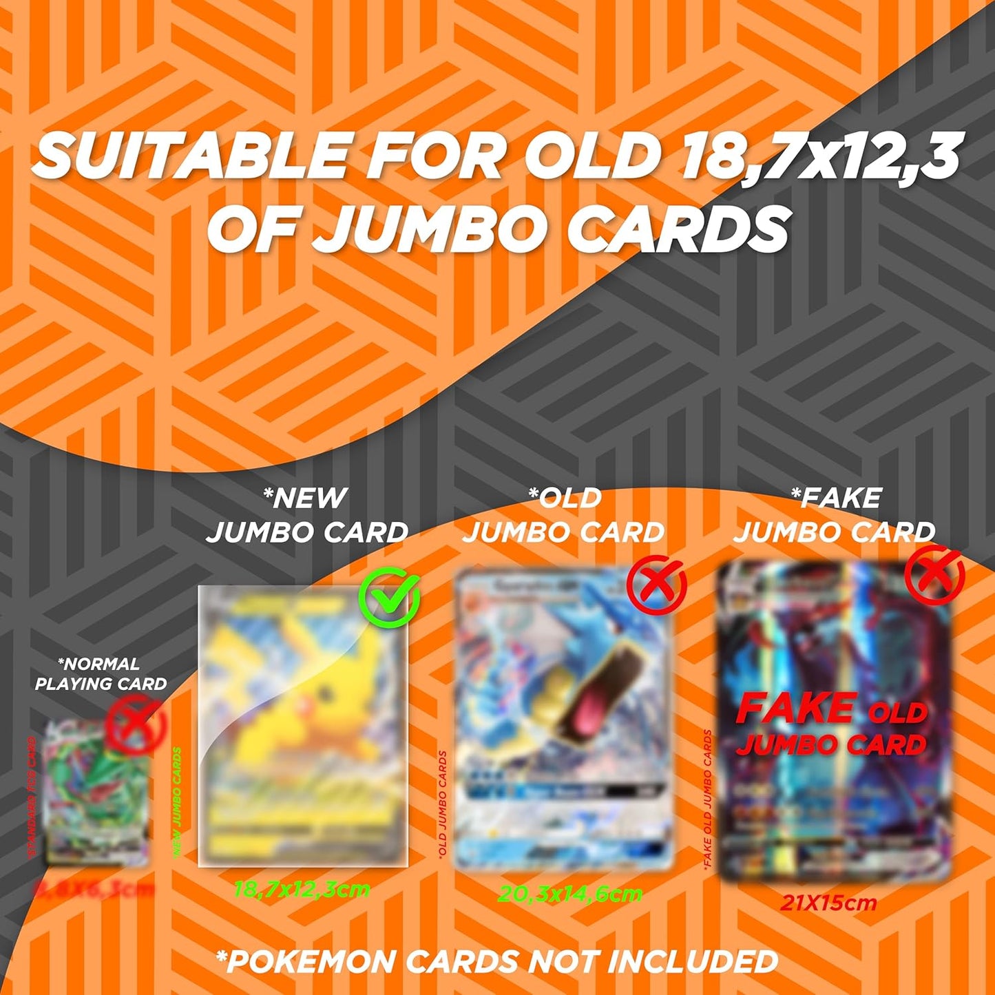 Pokémon Jumbo Card Sleeves 2 – XXL Size (137x190mm) – Alternative Fit for Oversized Promo Cards