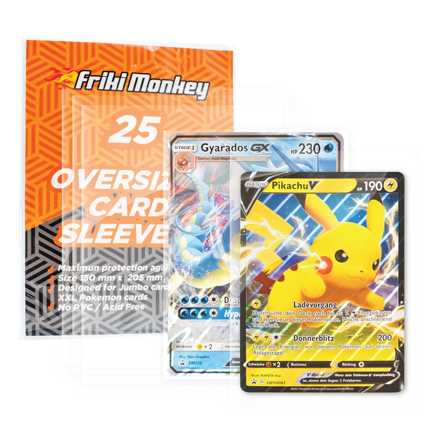 Pokemon Sleeves XXL - 152x214mm for Pokmon Jumbo Cards - The Ultimate Friki Monkey Pokemon Sleeves XXL - 152x214mm for Pokmon Jumbo Cards - The Ultimate Friki Monkey