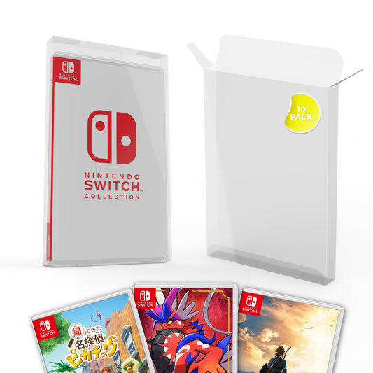 Caja Protectora de PET para Juegos de Nintendo Switch – Protector Premium para Juegos de Switch (10.4 x 17.6 x 1.6 cm)