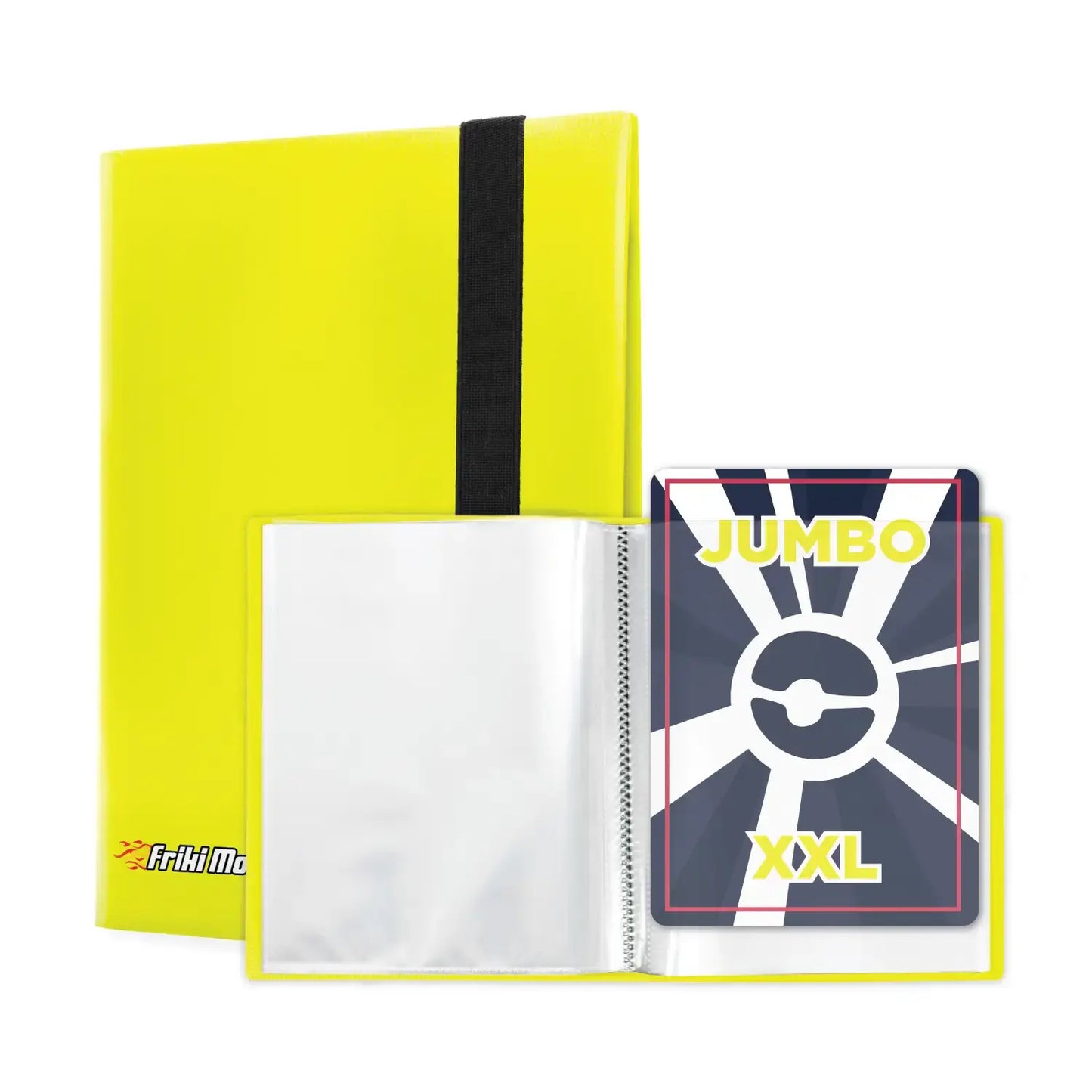Álbum Pokémon XXL Jumbo para Cartas Grandes de Pokémon - 30 Páginas con Capacidad para 60 Cartas Jumbo GX True, VMAX, V o EX, Álbum de Pokémon con Fundas de Tamaño 21 x 14.5 cm