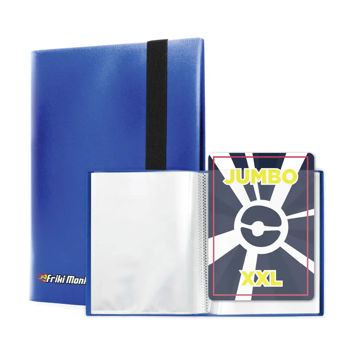 Album Pokémon XXL Jumbo pour grandes cartes – 30 pages, peut contenir 60 cartes Jumbo GX, VMAX, V ou EX, avec pochettes. Dimensions 21 x 14,5 cm.