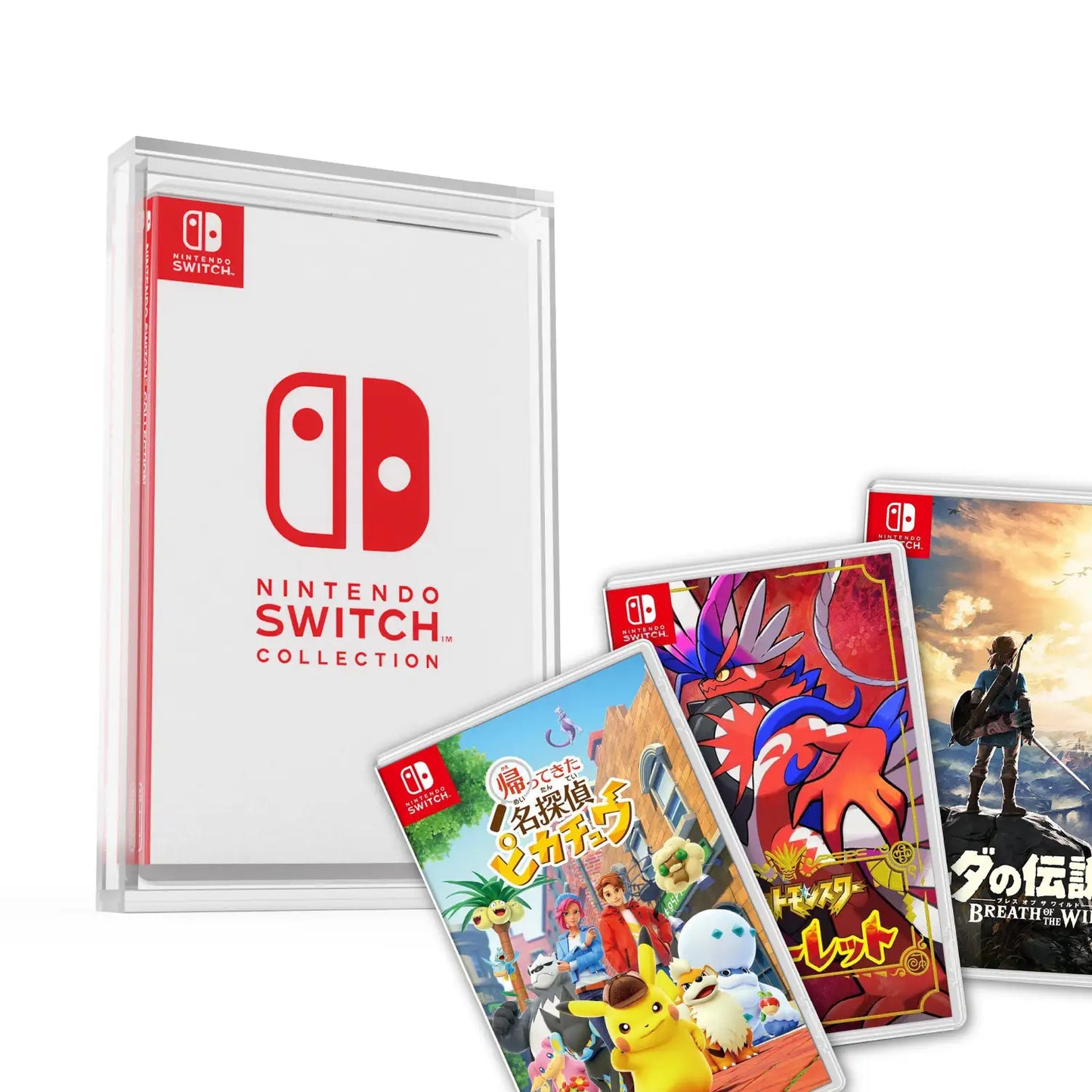 Acrylic Protective Case for Nintendo Switch Games – Premium Acrylic Switch Game Protector (10.4 x 17.6 x 1.6 cm)