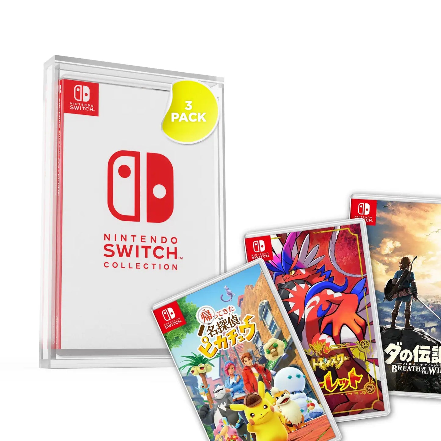 Acrylic Protective Case for Nintendo Switch Games – Premium Acrylic Switch Game Protector (10.4 x 17.6 x 1.6 cm)