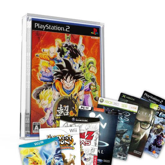 Caja Protectora de Metacrilato para DVDs y Juegos Retro – Protector Premium para Videojuegos (14 x 19.6 x 1.8 cm)