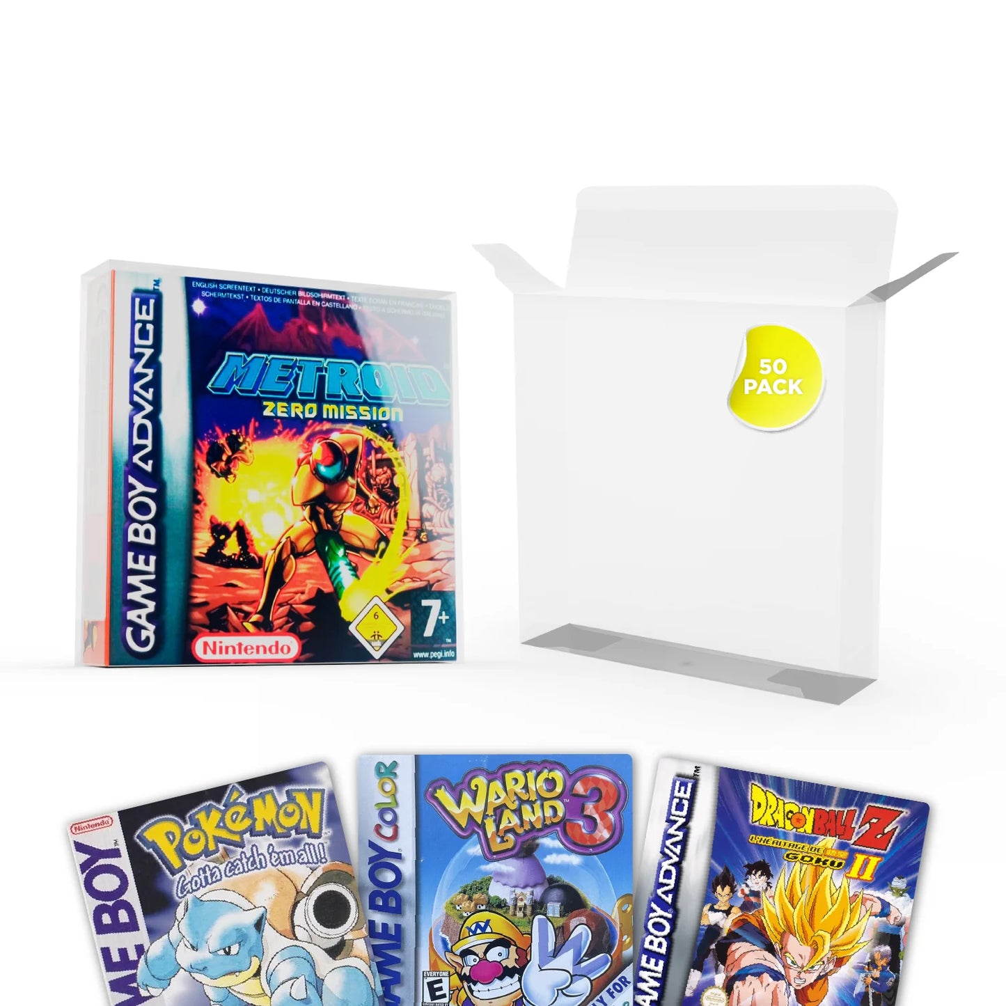 Clear Protective Box for DVDs and Retro Gaming Cases – PET Video Game Protector (14 x 19.6 x 1.8 cm)