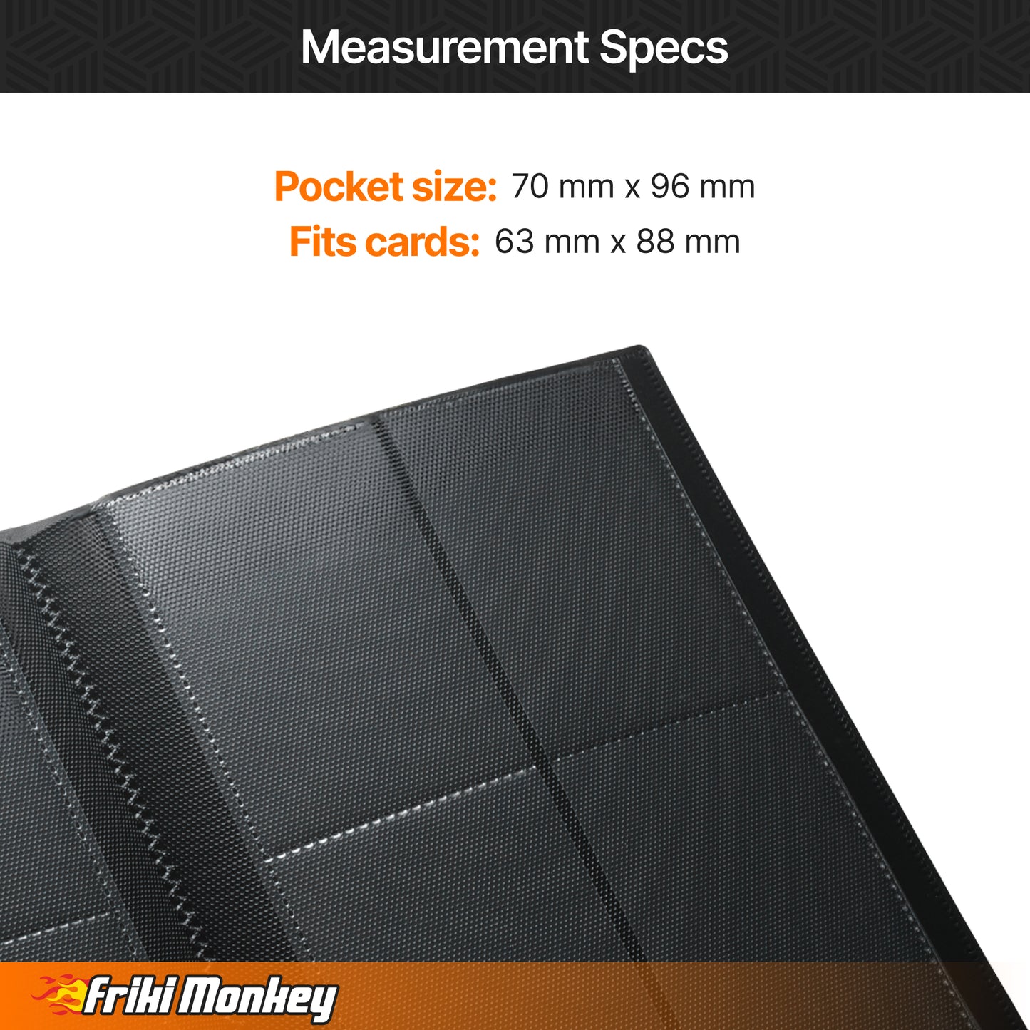 TCG Card Album – 160 Cards – 4-Pocket Pages (2×2) – Side-Loading Binder with Elastic Closure – PVC-Free