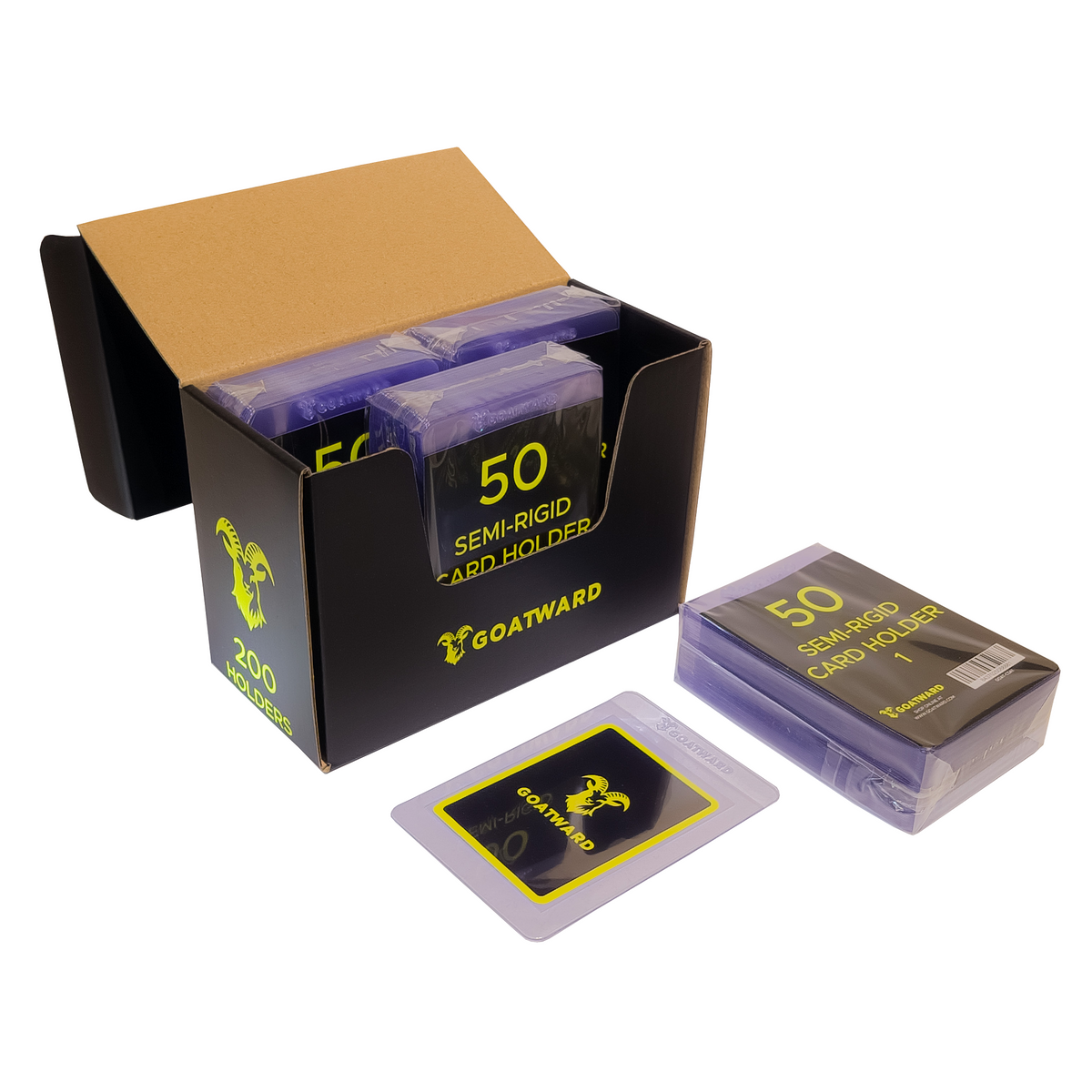 Semi-Rigid Card Sleeves – 123 x 85 mm (200 Pack) | Goatward