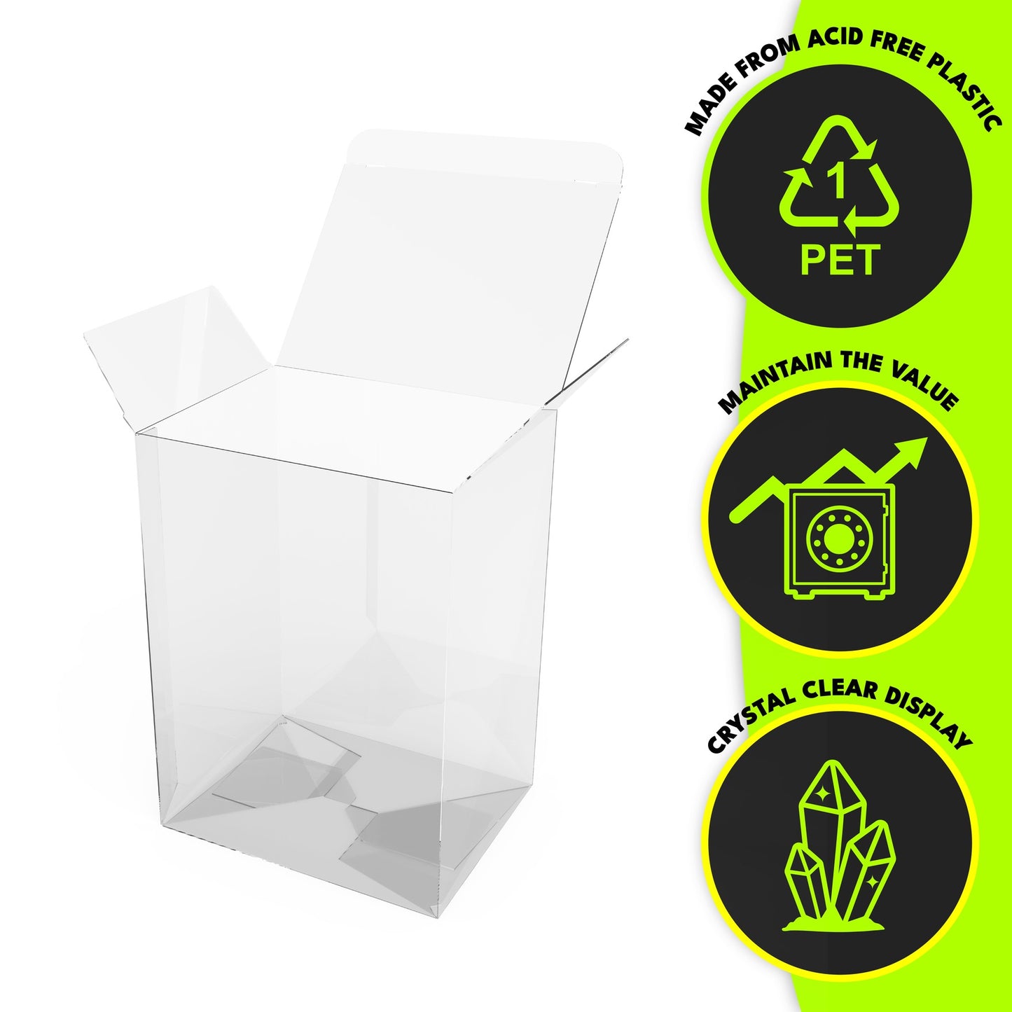 PET Protector Case for Funko Pop – Premium Funko Pop Box Protector (11.8 x 9.3 x 16.3 cm)