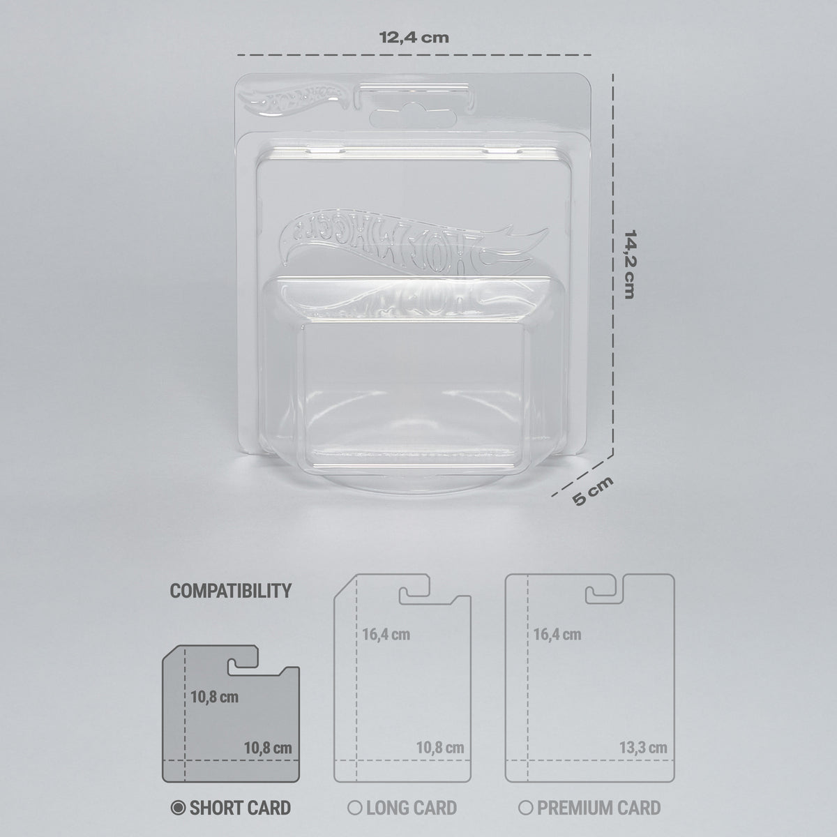 PET-Schutzhülle für Short Card 1:64 (10er-Pack) | Hot Wheels™