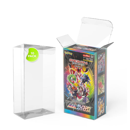 Caja Protectora de PET para Cajas Booster de Pokémon TCG Japonesas (7.7x13.9x4.4cm)