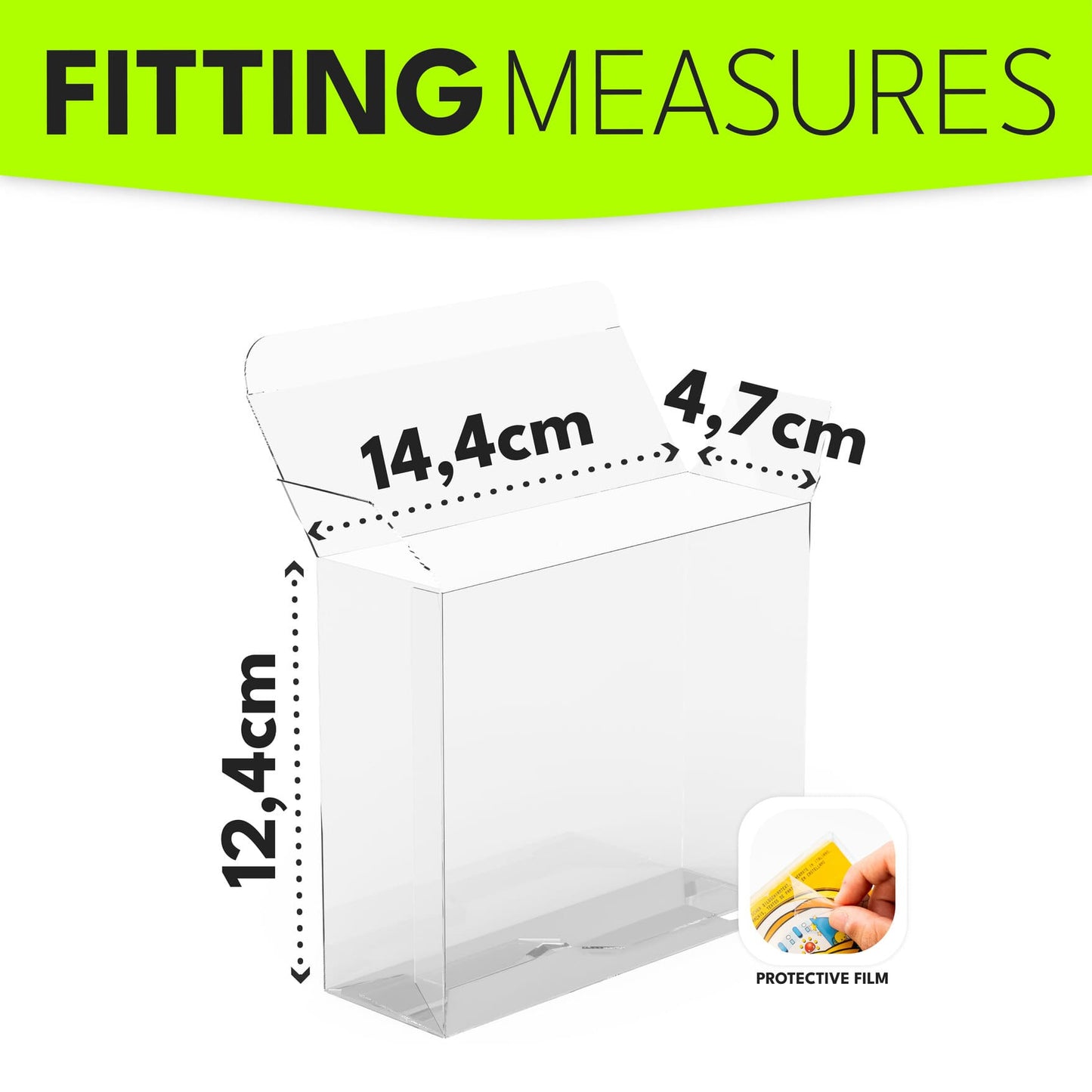 Caja Protectora de PET para Sets de LEGO – Protector Premium para Cajas de LEGO (14.4 x 4.7 x 12.4 cm)