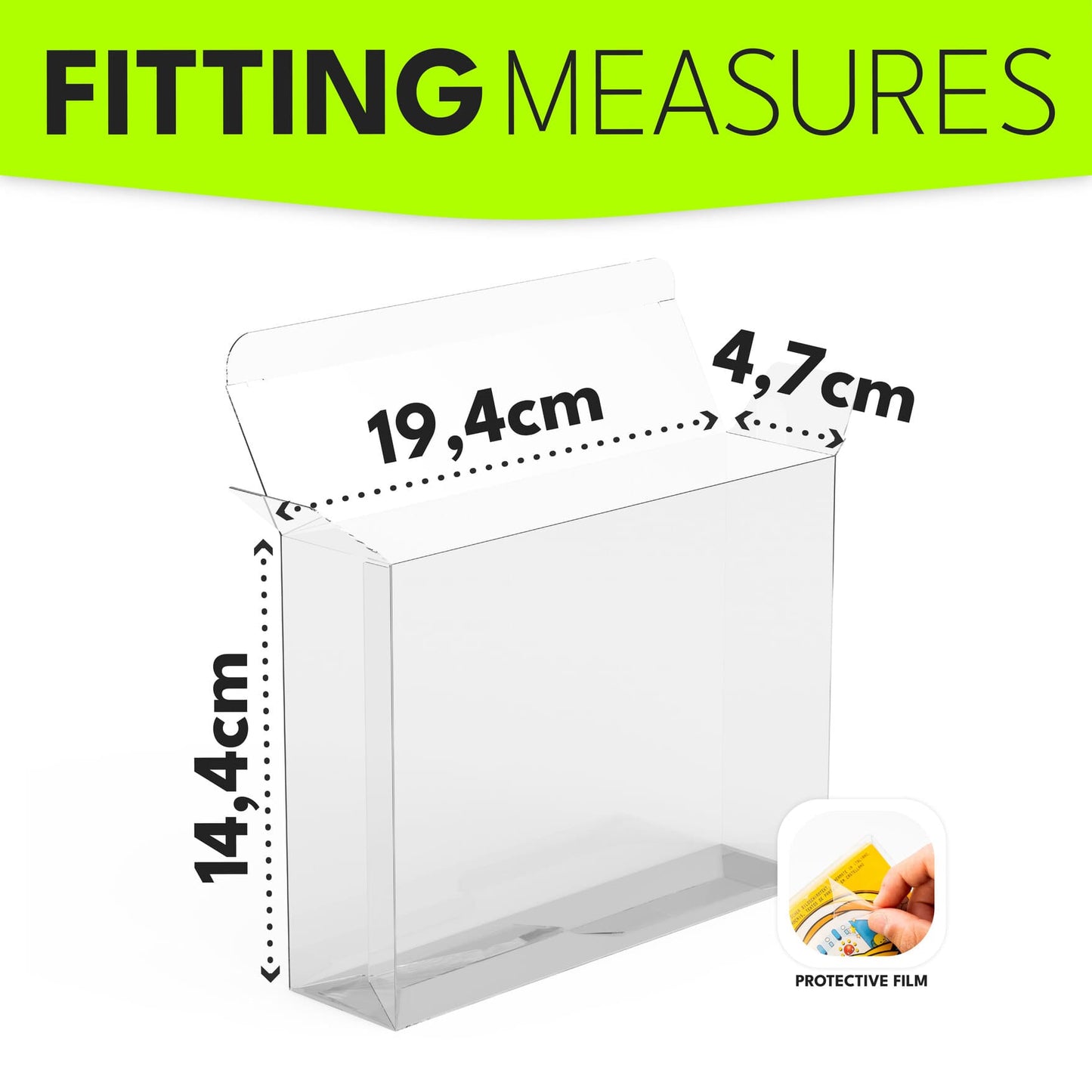 Boîte Protectrice en PET pour Sets LEGO – Coffret Premium (19.4 x 4.7 x 14.4 cm)