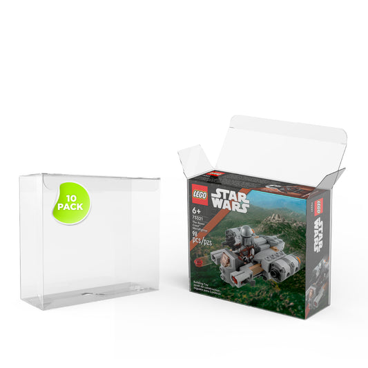 Caja Protectora de PET para Sets de LEGO – Protector Premium para Cajas de LEGO (14.4 x 4.7 x 12.4 cm)