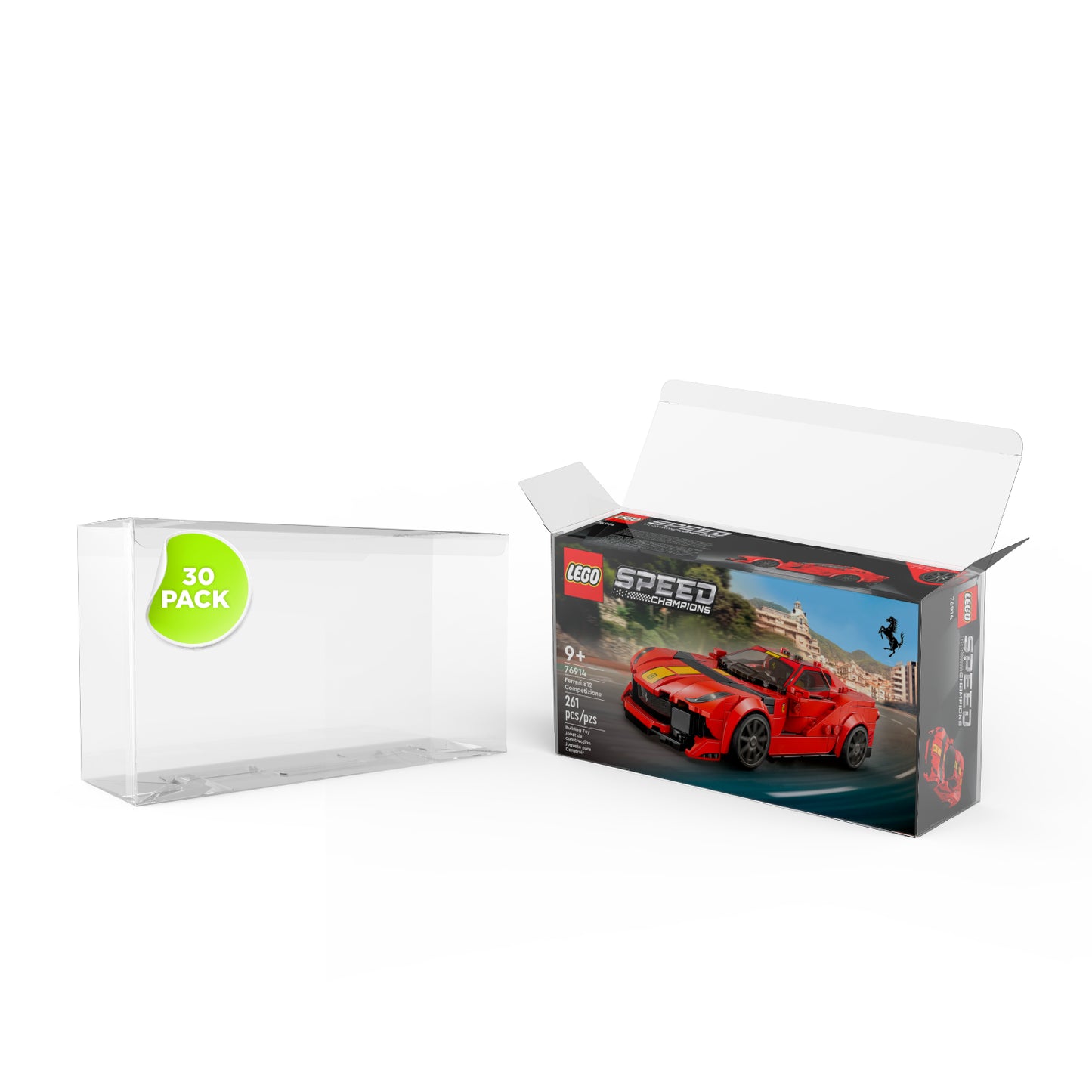 Boîte Protectrice en PET pour Sets LEGO – Coffret Premium (26.4 x 7.3 x 14.4 cm)