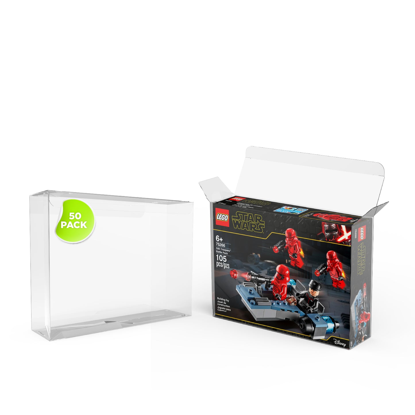 Boîte Protectrice en PET pour Sets LEGO – Coffret Premium (19.4 x 4.7 x 14.4 cm)