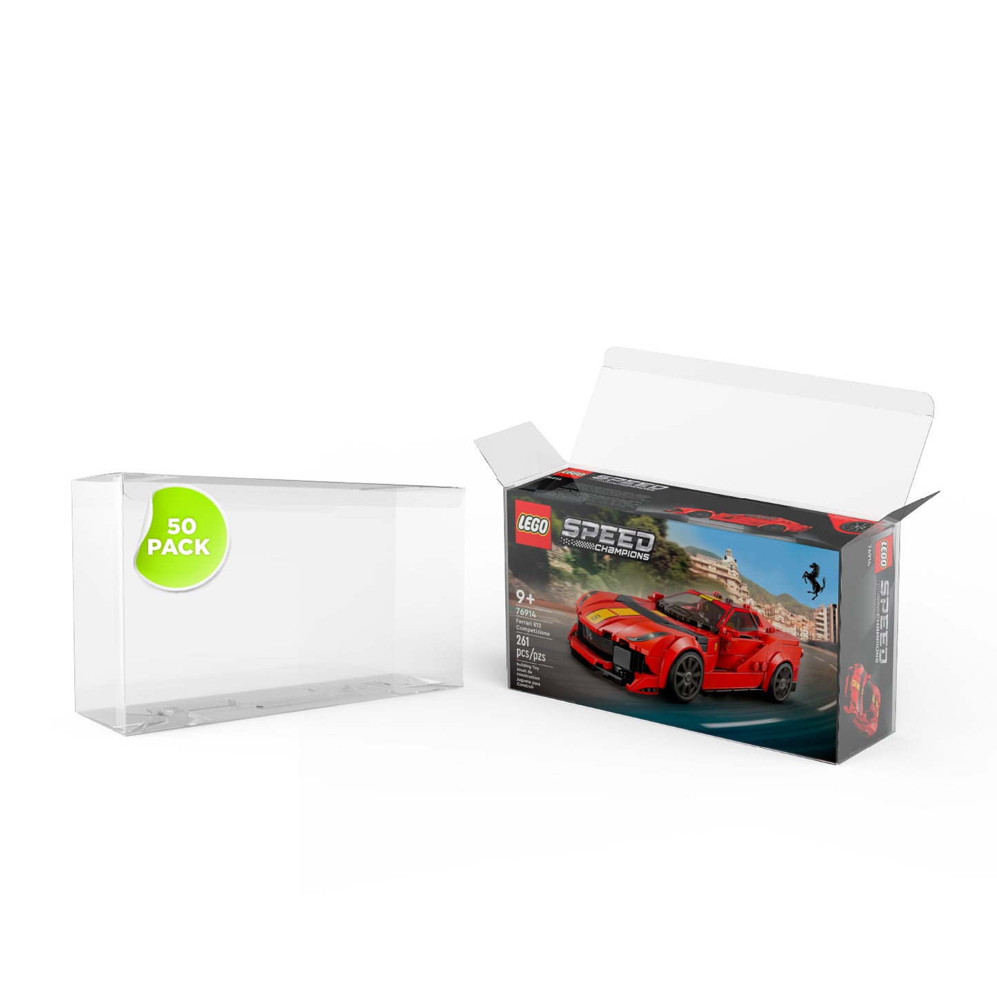 Boîte Protectrice en PET pour Sets LEGO – Coffret Premium (26.4 x 7.3 x 14.4 cm)