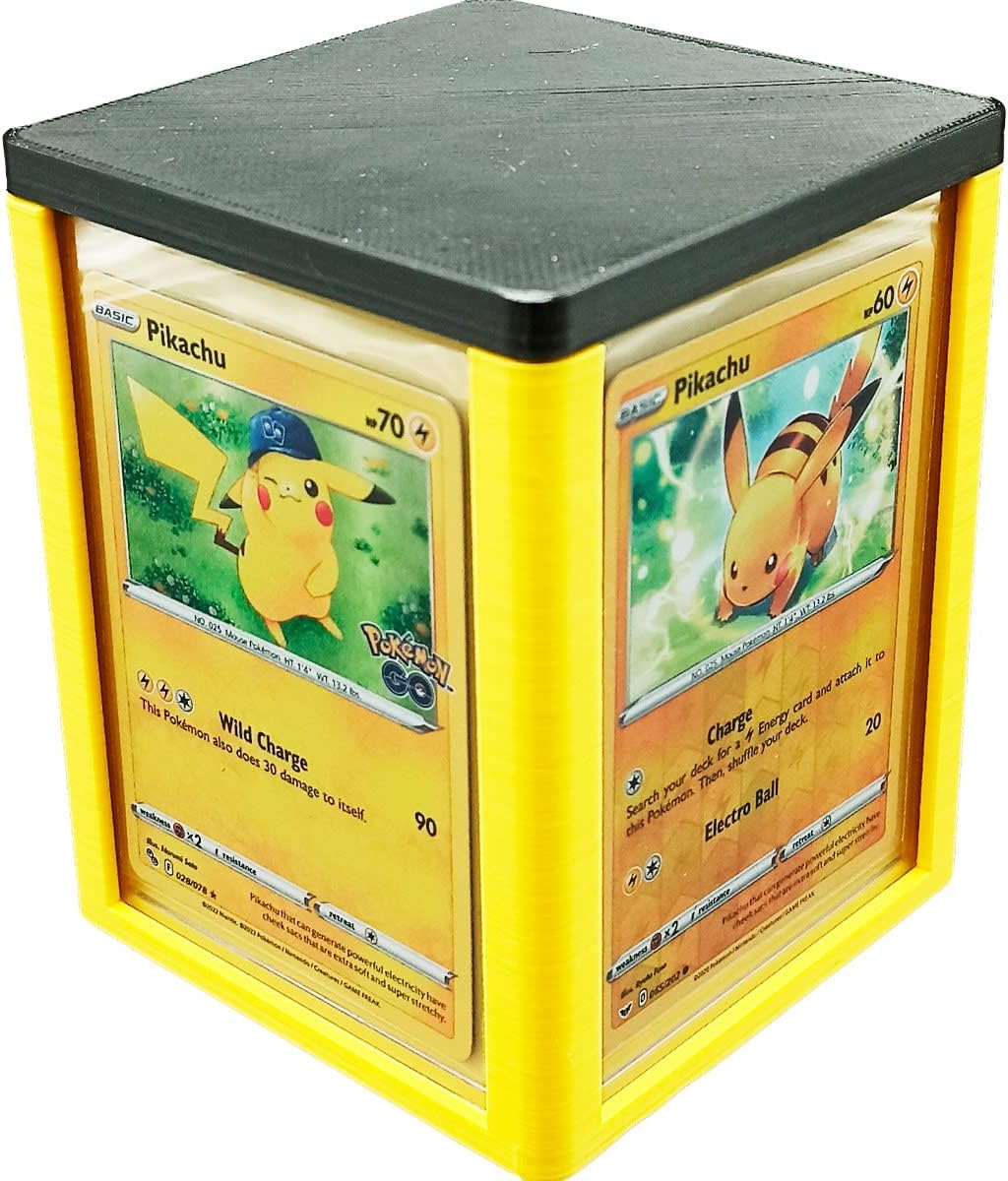 3D printed Storage box for universal cards  (1 Unit) - 76x 102mm for Pokémon, Magic The Gathering and Yugi-Oh cards - The Ultimate Protection for Your Best Collectibles - Friki Monkey