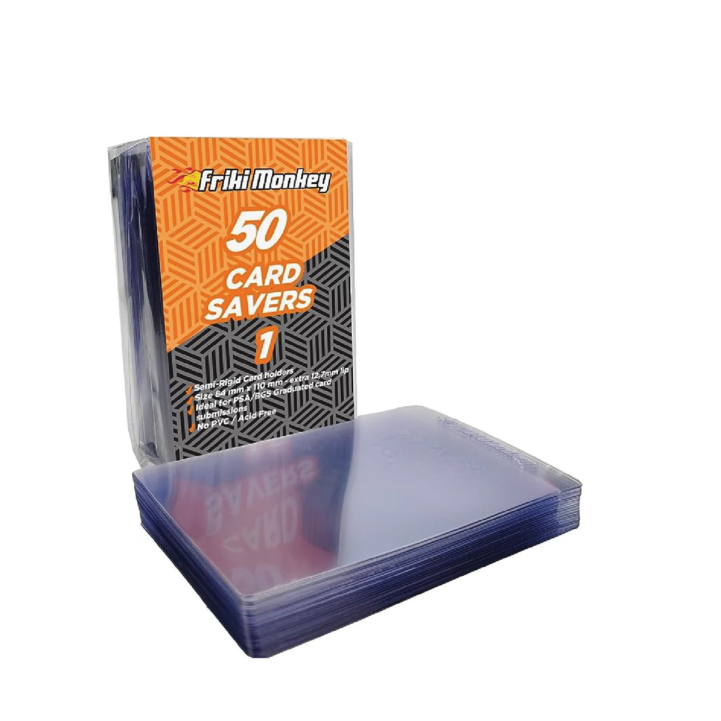 Card Saver 1 - 84x109mm for Pokémon, Magic The Gathering and Yugi-Oh cards - The Ultimate Protection for Your Best Collectibles - Friki Monkey