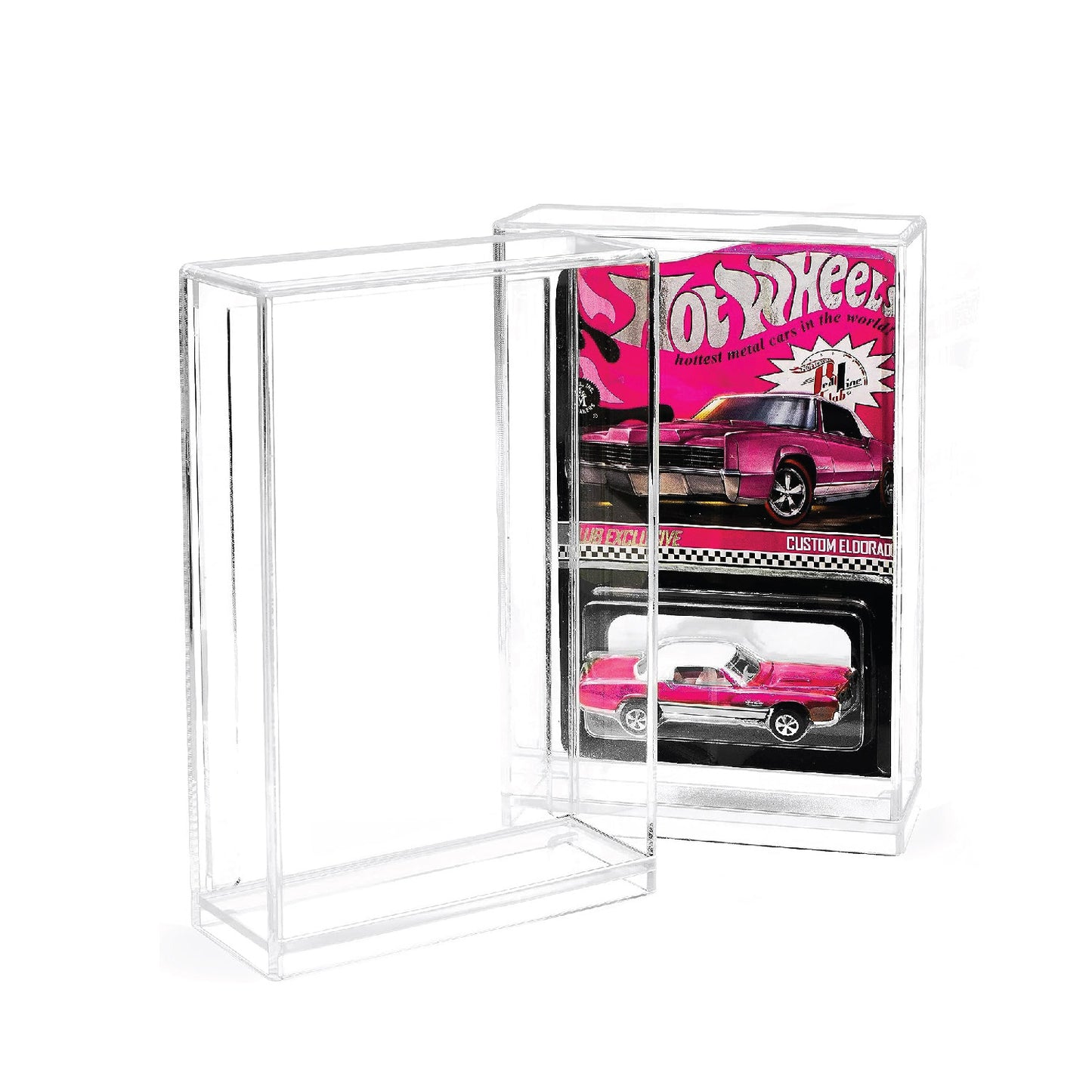 Acrilic Box Protector Compatible with Short Card - 111x111x39mm for Hot Wheels - The Ultimate Protection for Your Best Collectibles - Friki Monkey