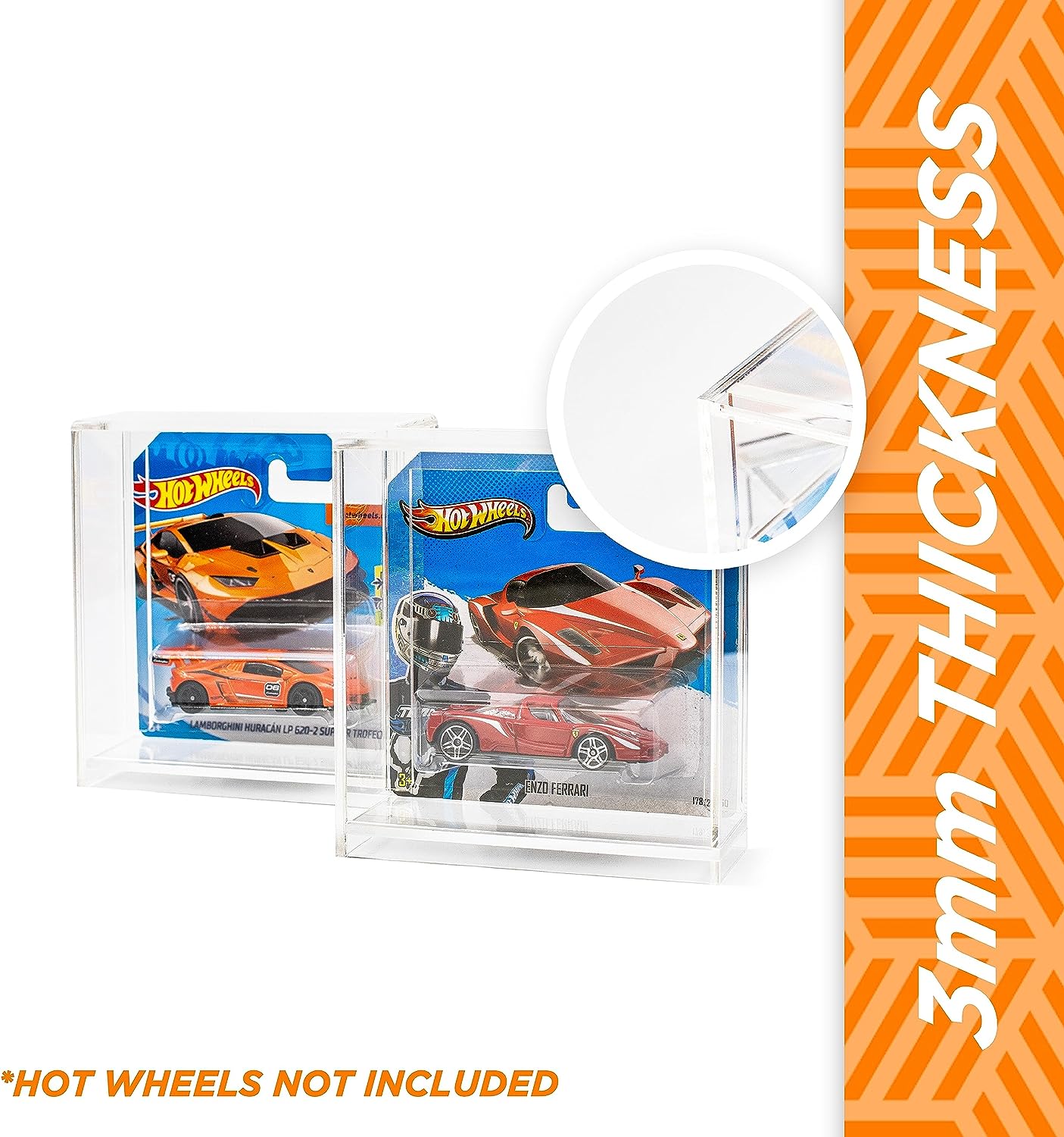 Acrilic Box Protector  Compatible with Short Card - 111x111x39mm for Hot Wheels - The Ultimate Protection for Your Best Collectibles - Friki Monkey