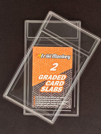 Graded Card Slab - 64x90mm for Pokémon, Magic The Gathering and Yugi-Oh cards - The Ultimate Protection for Your Best Collectibles - Friki Monkey