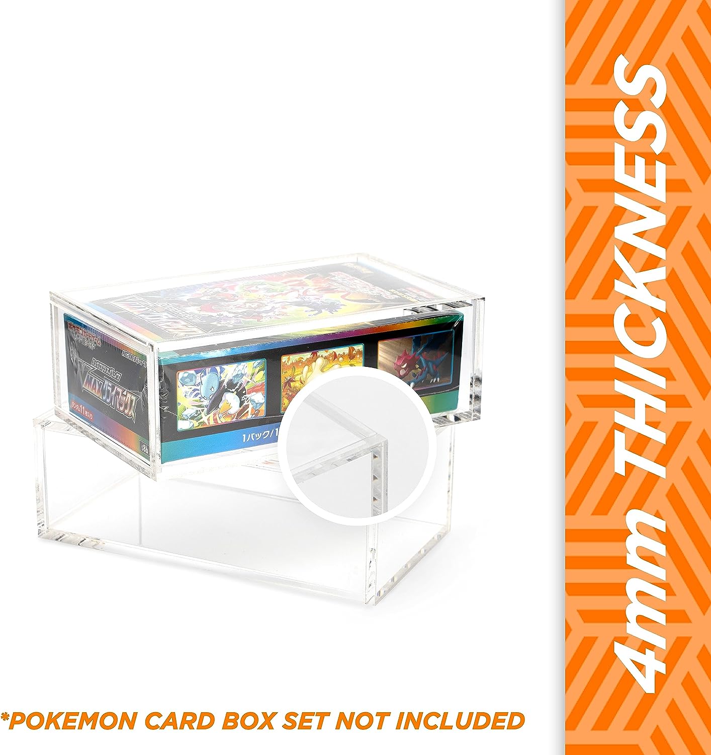 Display Acrilic Box Protector - 77x139x44mm for Pokémon - The Ultimate Protection for Your Best Collectibles - Friki Monkey