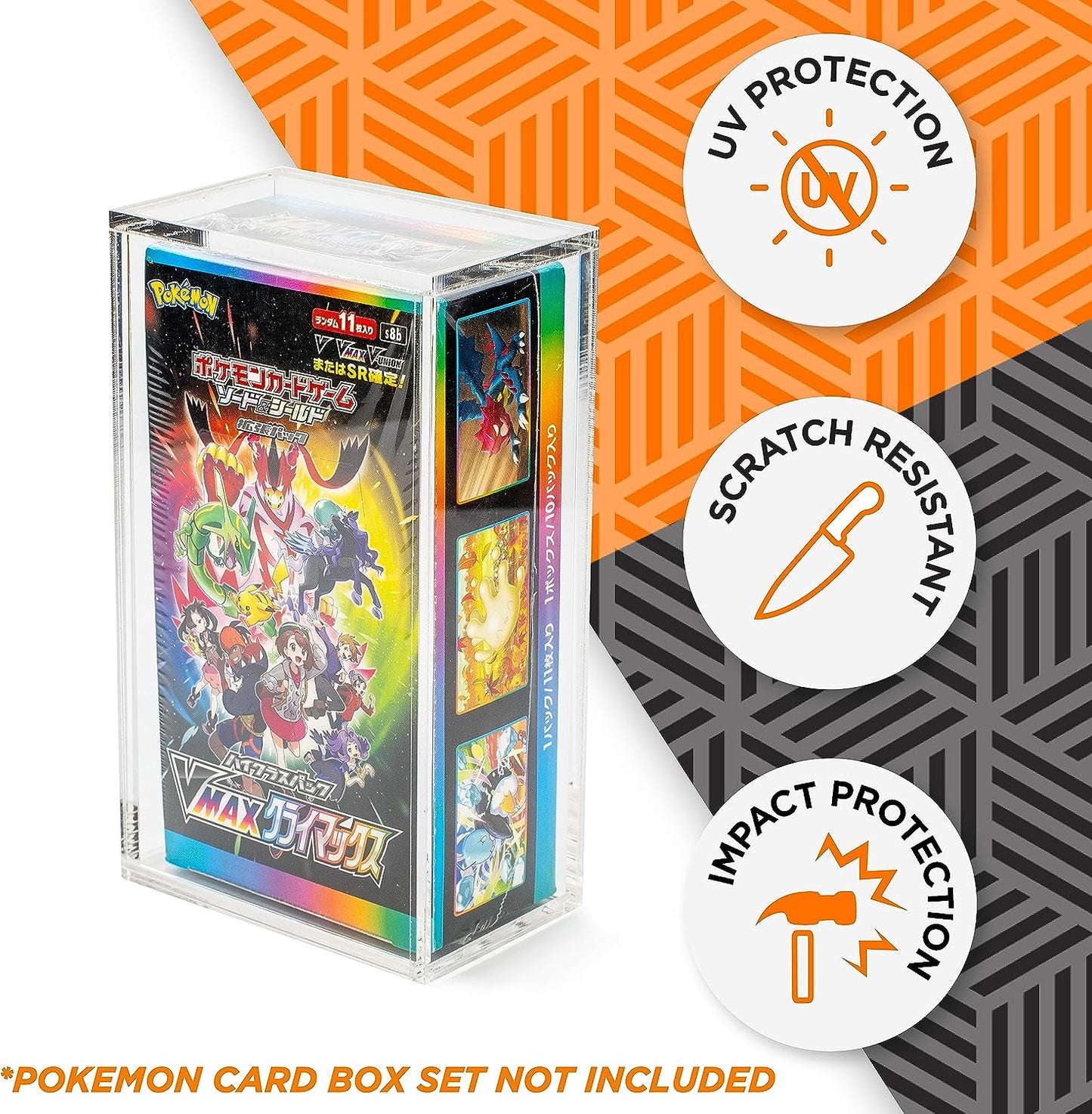 Display Acrilic Box Protector - 77x139x44mm for Pokémon - The Ultimate Protection for Your Best Collectibles - Friki Monkey