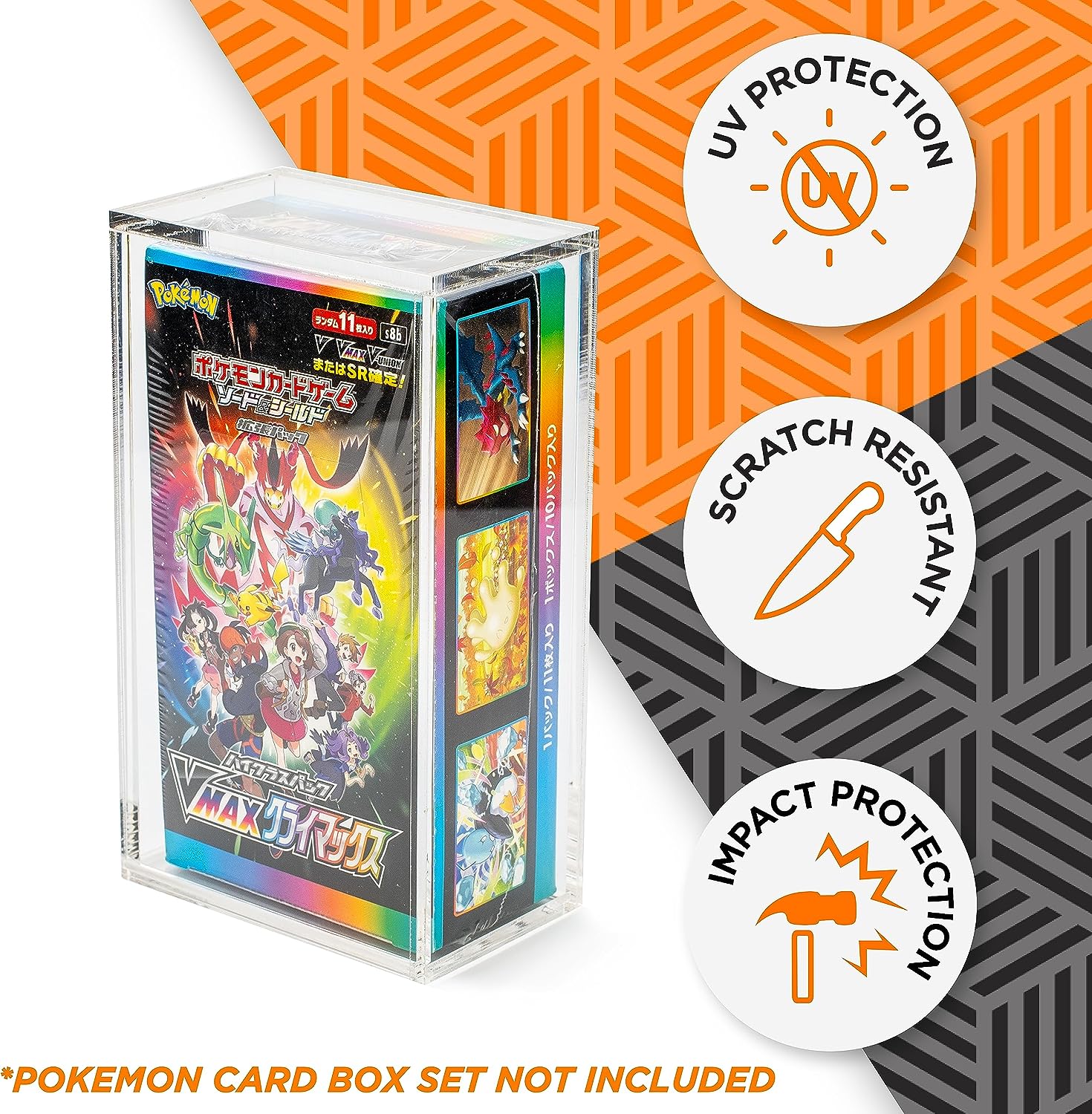 Display Acrilic Box Protector - 77x139x44mm for Pokémon - The Ultimate Protection for Your Best Collectibles - Friki Monkey