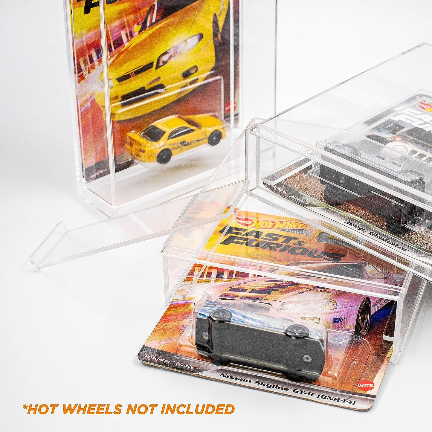 Acrilic Box Protector Case Compatible with Premium Card - 135x136x39mm for Hot Wheels - The Ultimate Protection for Your Best Collectibles - Friki Monkey