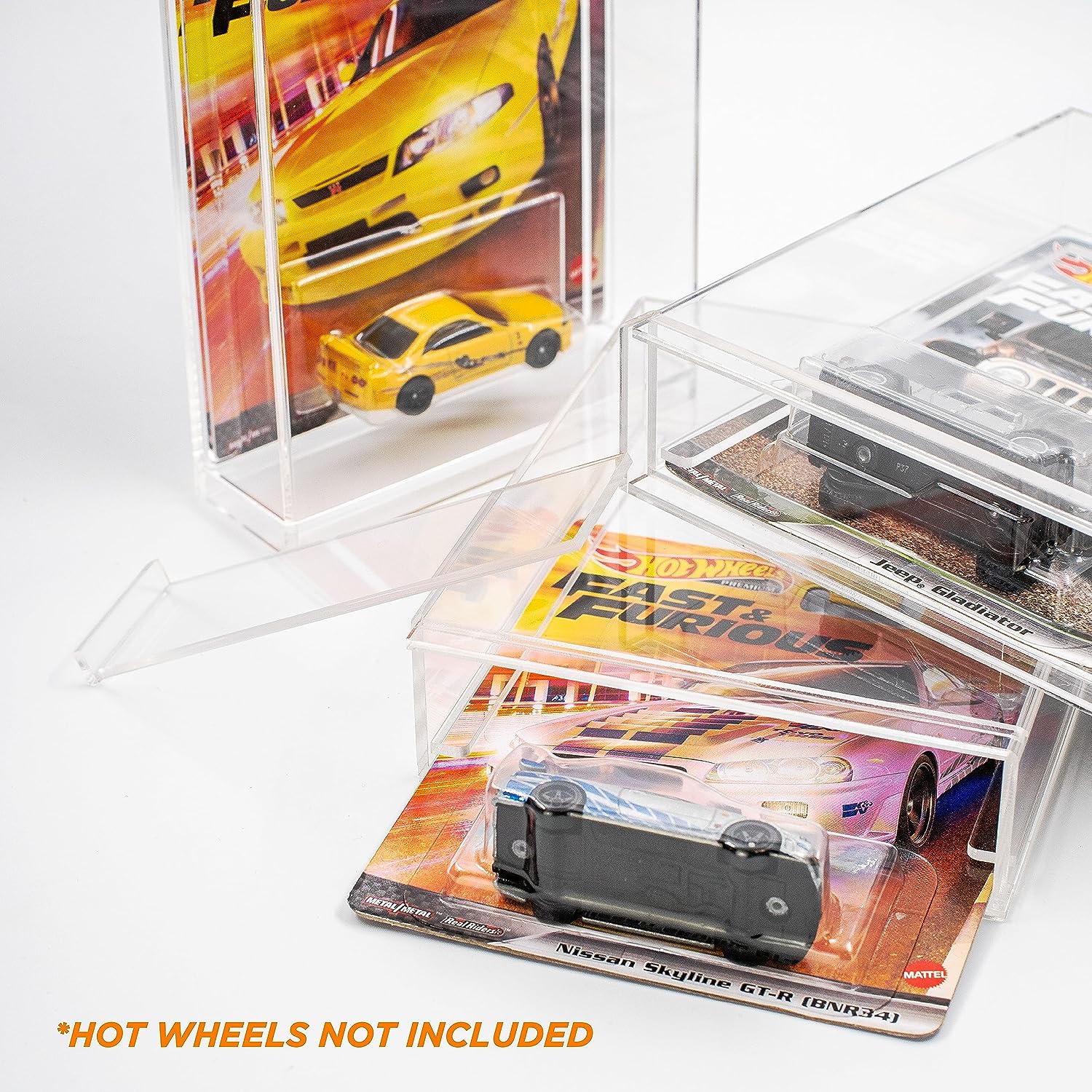 Acrilic Box Protector Case Compatible with Premium Card - 135x136x39mm for Hot Wheels - The Ultimate Protection for Your Best Collectibles - Friki Monkey