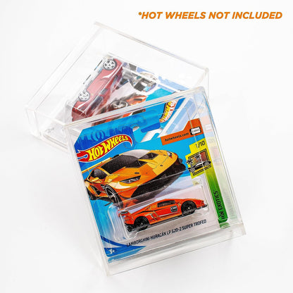 Acrilic Box Protector  Compatible with Short Card - 111x111x39mm for Hot Wheels - The Ultimate Protection for Your Best Collectibles - Friki Monkey