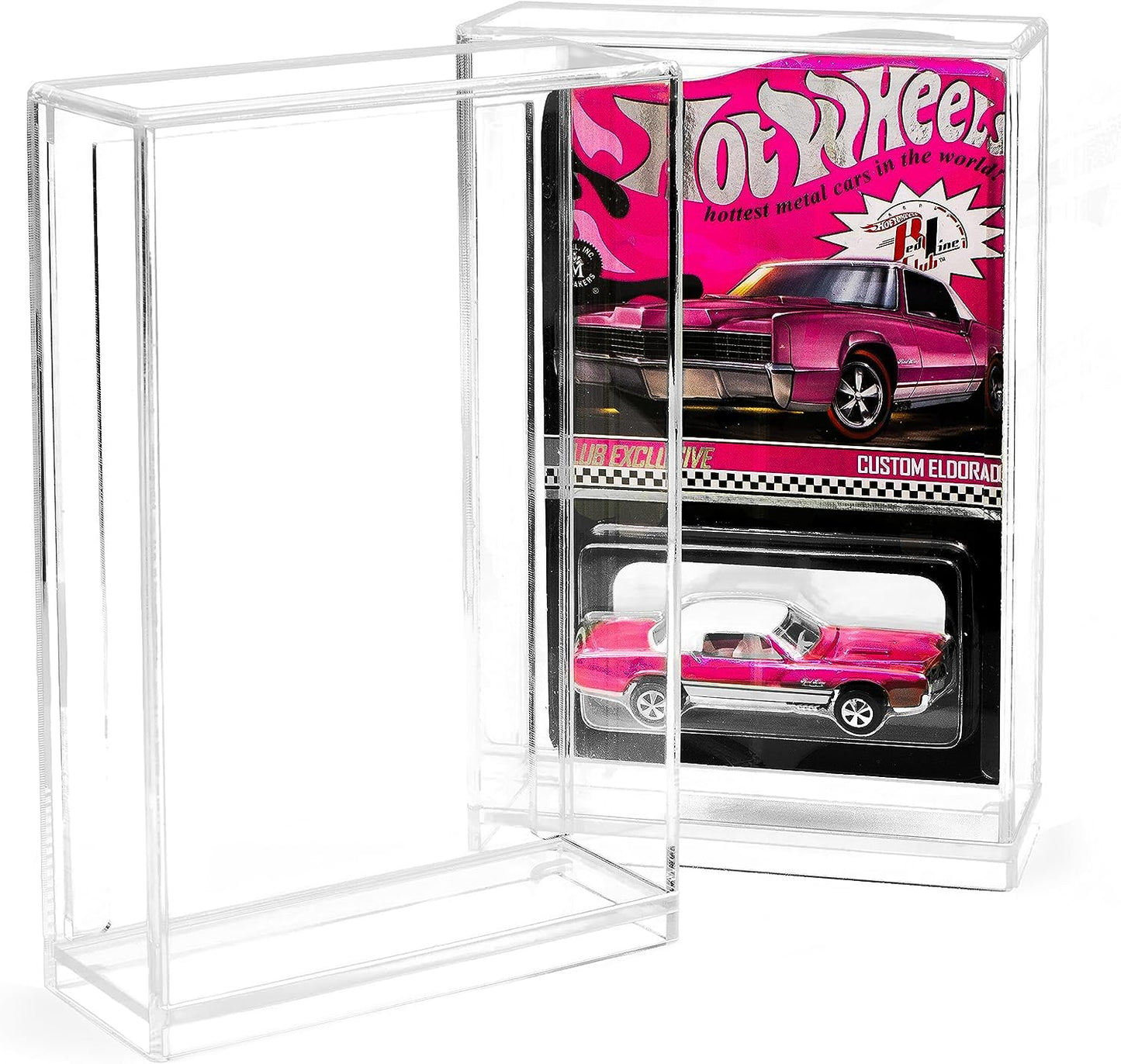 Acrilic Box Protector  Compatible with Short Card - 111x111x39mm for Hot Wheels - The Ultimate Protection for Your Best Collectibles - Friki Monkey
