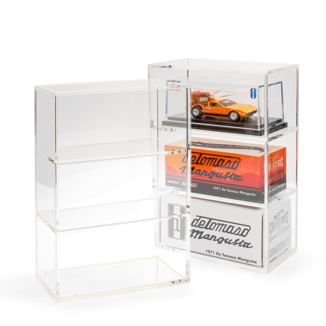Hot Wheels Acrylic Display Box – For RLC Card Cars (184x126x63mm) – Premium Protection & Showcase