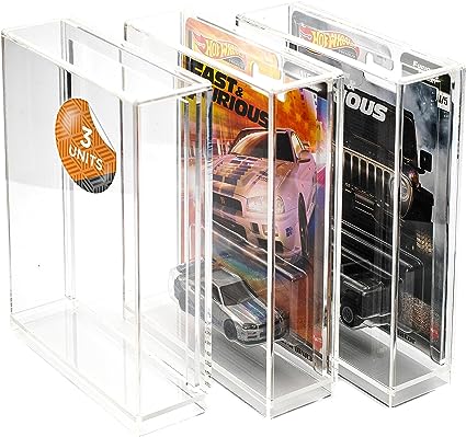 Acrilic Box Protector Compatible with Short Card - 111x111x39mm for Hot Wheels - The Ultimate Protection for Your Best Collectibles - Friki Monkey