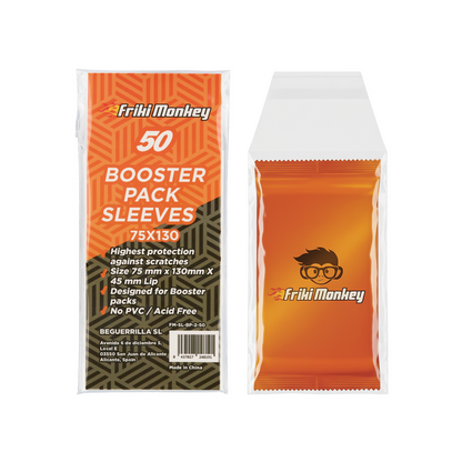 Resealable Sleeves for TCG Booster Packs (75x130 mm)