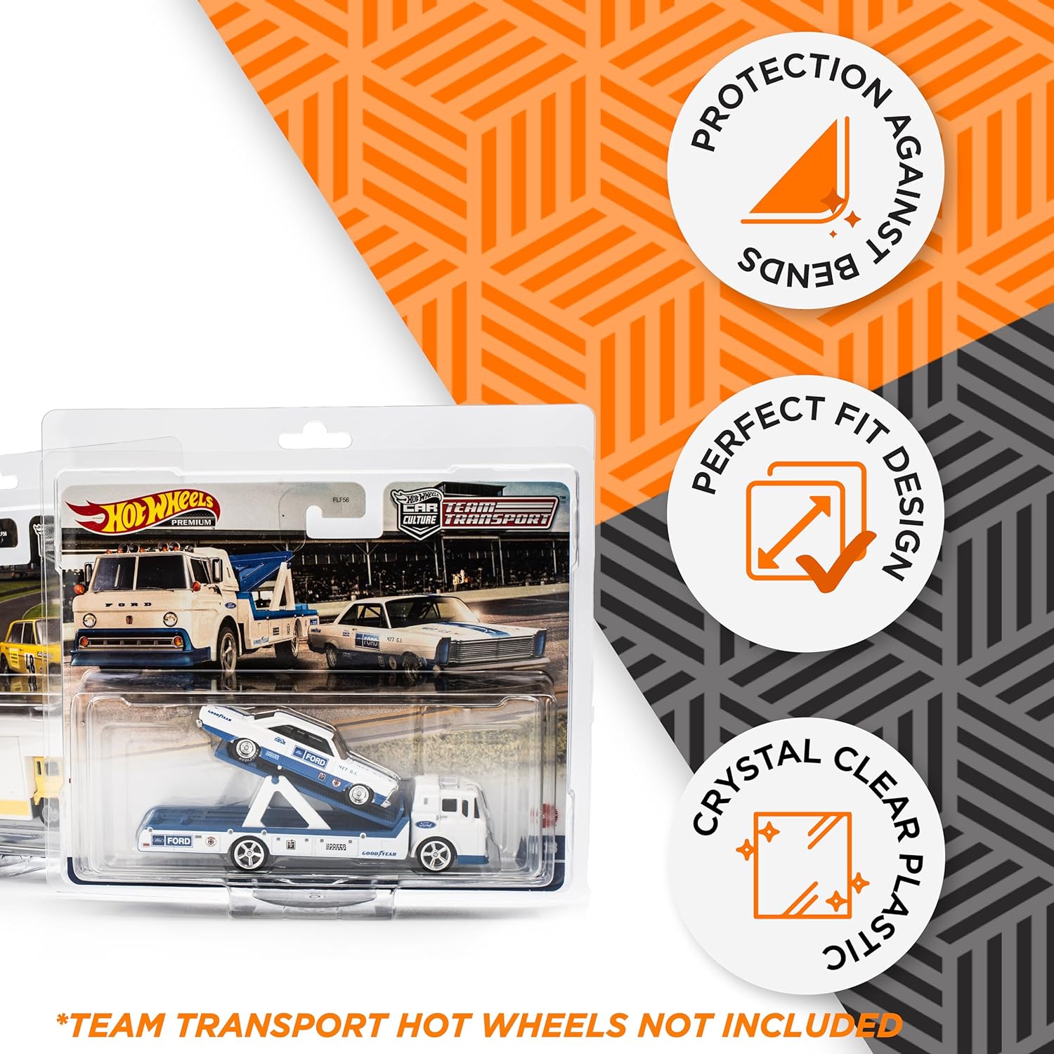 Protector Case Compatible with Team Transport  - 203x165x53mm for Hot Wheels - The Ultimate Protection for Your Best Collectibles - Friki Monkey