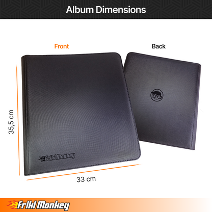 TCG-Kartenalbum 4×3 – 480 Karten mit Reißverschluss | Friki Monkey