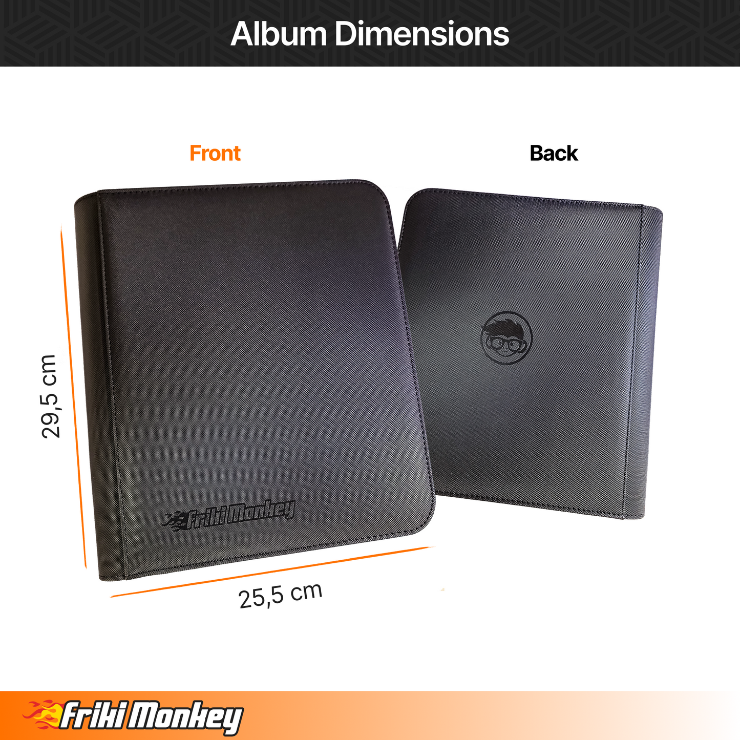 Toploader-Album 2×2 – 160 Toploader mit Reißverschluss | Friki Monkey