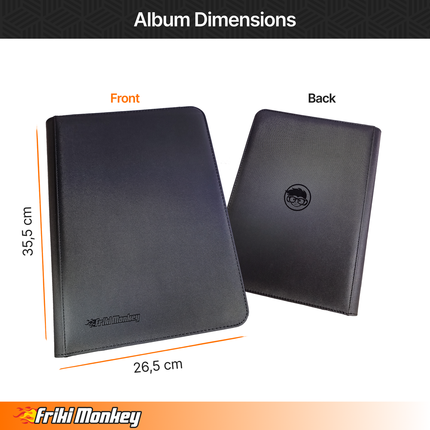 TCG-Kartenalbum 3×3 – 360 Karten mit Reißverschluss | Friki Monkey