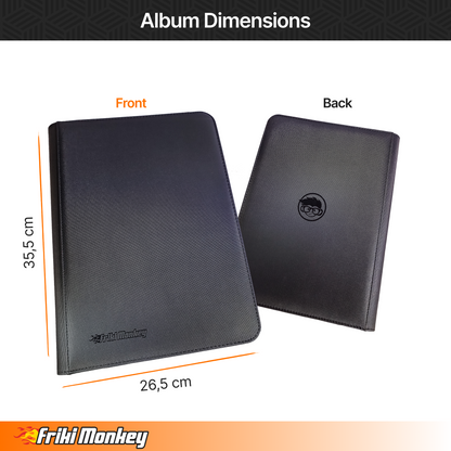 TCG-Kartenalbum 3×3 – 360 Karten mit Reißverschluss | Friki Monkey