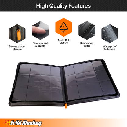 TCG-Kartenalbum 4×3 – 480 Karten mit Reißverschluss | Friki Monkey