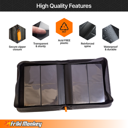 Toploader-Album 2×2 – 160 Toploader mit Reißverschluss | Friki Monkey