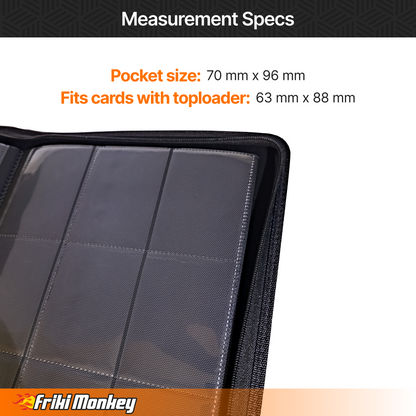TCG-Kartenalbum 3×3 – 360 Karten mit Reißverschluss | Friki Monkey