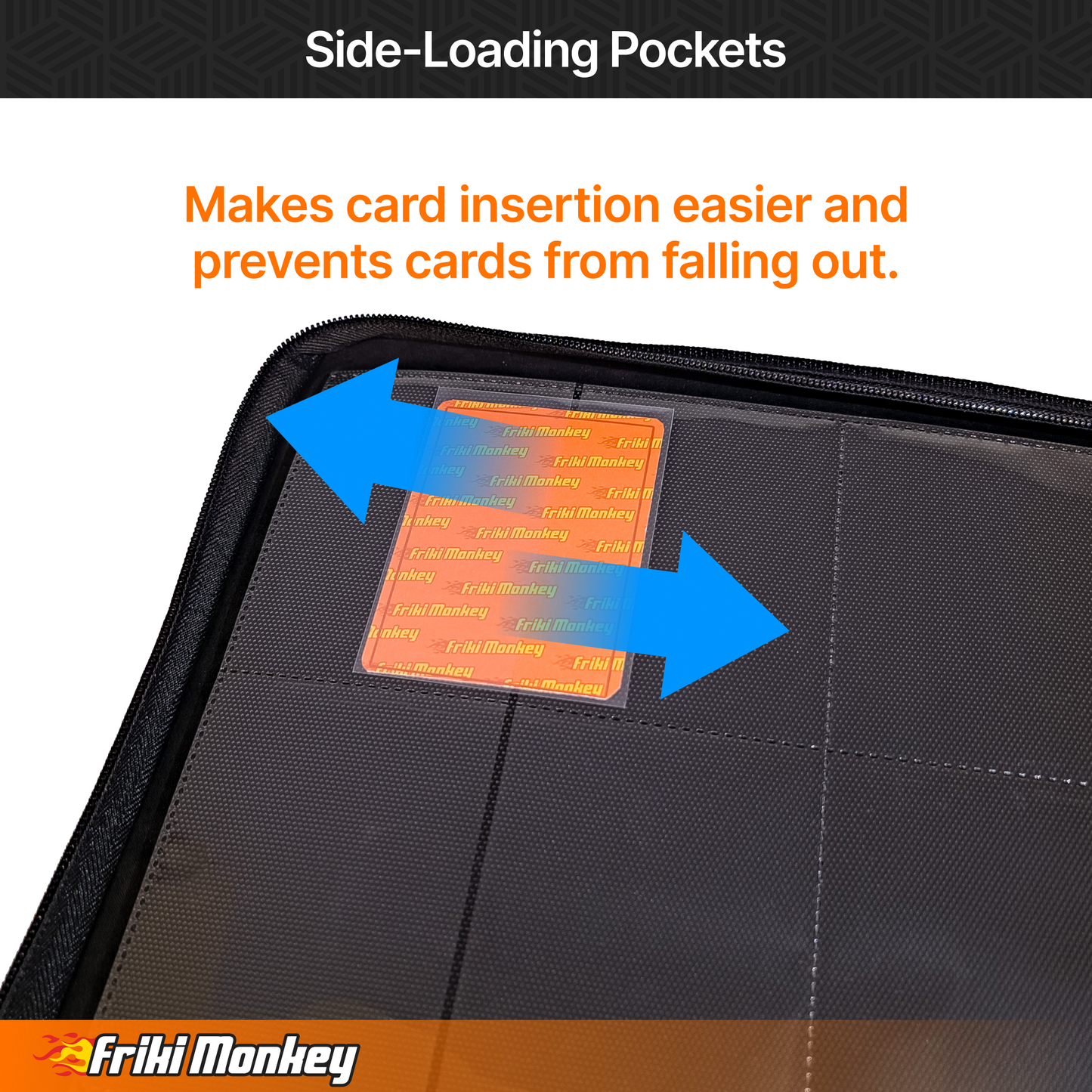 TCG-Kartenalbum 4×3 – 480 Karten mit Reißverschluss | Friki Monkey