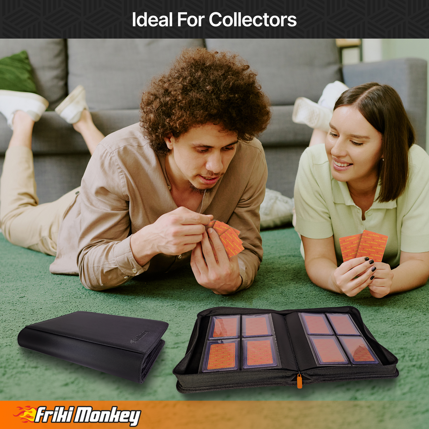 Toploader-Album 2×2 – 160 Toploader mit Reißverschluss | Friki Monkey