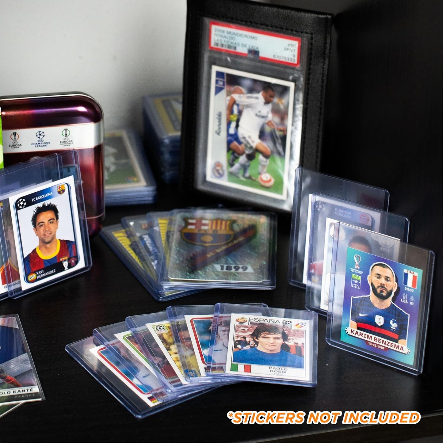 Premium Toploader for stickers - 59x82mm for Football Cards - The Ultimate Protection for Your Best Collectibles - Friki Monkey